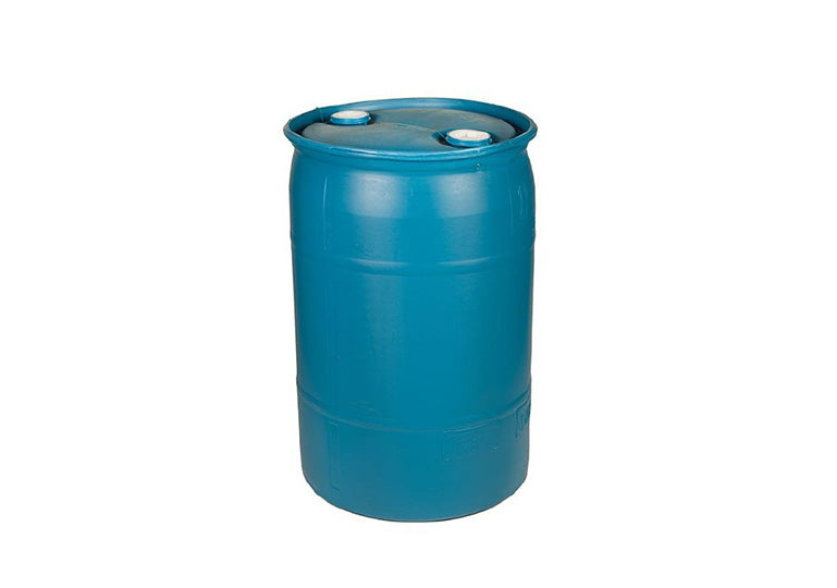 (New) Blue Plastic 30 Gallon Closed head, 2 Bung Top