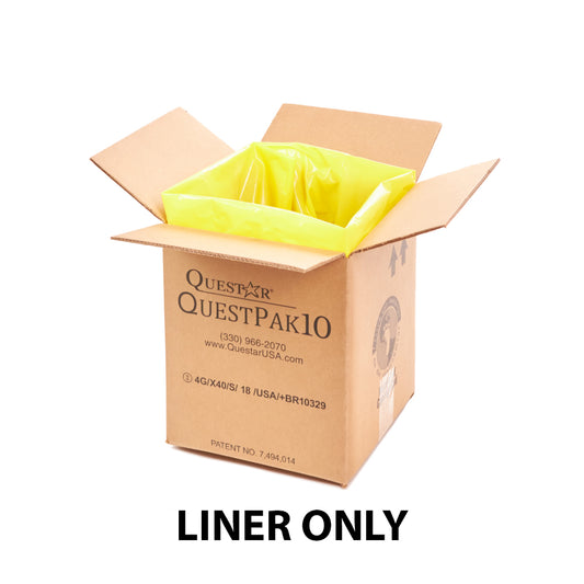 QP LabPack 10 Gal Lab Waste Box - LINER ONLY