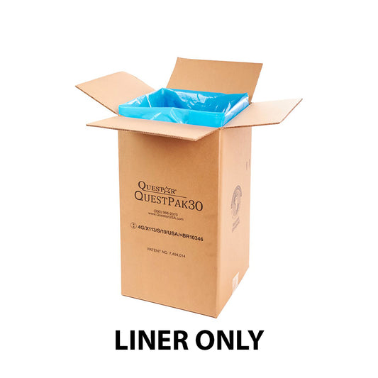 QP LabPack 30 Gal Lab Waste Box - LINER ONLY