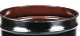 (Reconditioned) 55 Gallon Steel Open Top, Lined, Plain Cover