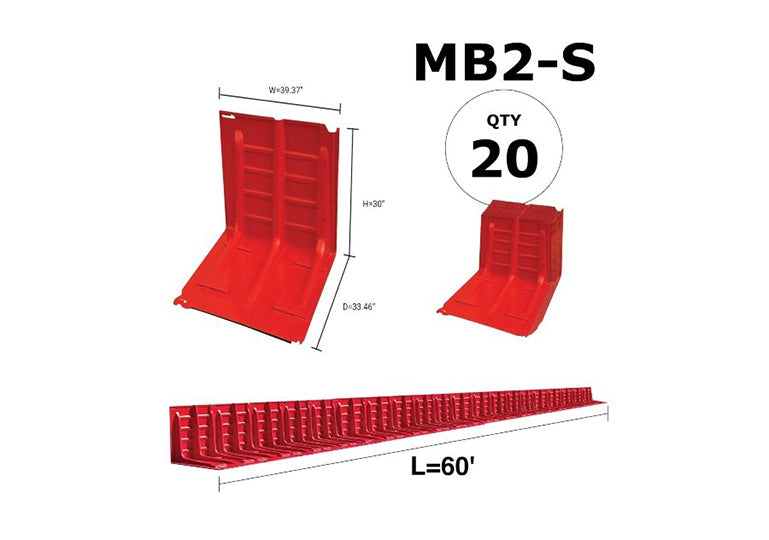 Mayim Modular Flood Barrier™ 30" Kits