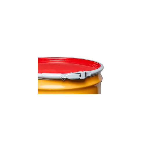 85 Gallon, Steel Salvage Drum, Open Top, Lever Lock, Plain Cover