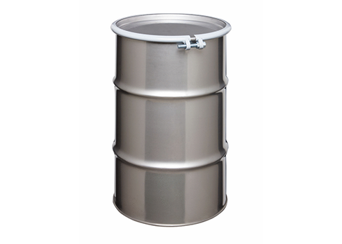 30 Gallon Open Head Stainless Steel Drum With Bolt Ring Closure