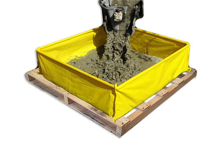 Ultra-Concrete Washout Berm (Yellow) – SCI Containers