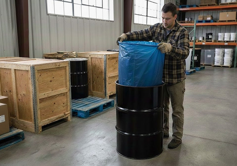 55 Gal Conductive Drum Liner - 4 Mil (Case of 100)