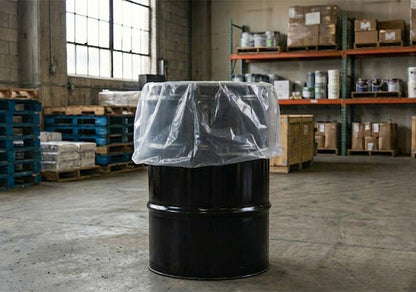 55 Gallon Poly Flexible Straight Bottom Drum Liner - 6 mil FDA Compliant - Per Case