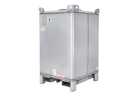 550 Gallon Supertainer Stainless Steel IBC Tote with EPDM