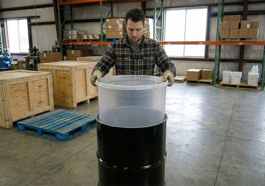 55 Gallon LDPE Straight Sided Ultraliner™ Drum Liner - 30 mil - Per Case