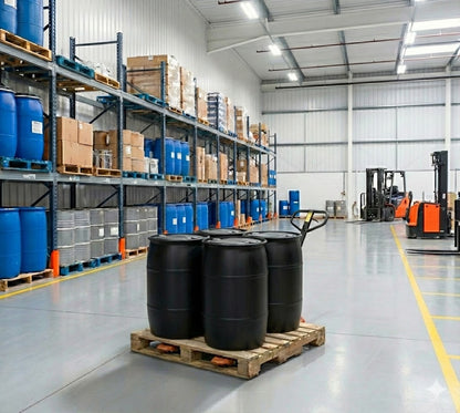 (NEW) Plastic 55 Gallon Closed Head, 2 Bung Top