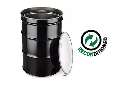 (Reconditioned) 55 Gallon Open Head, UnLined, 2 Bung Top