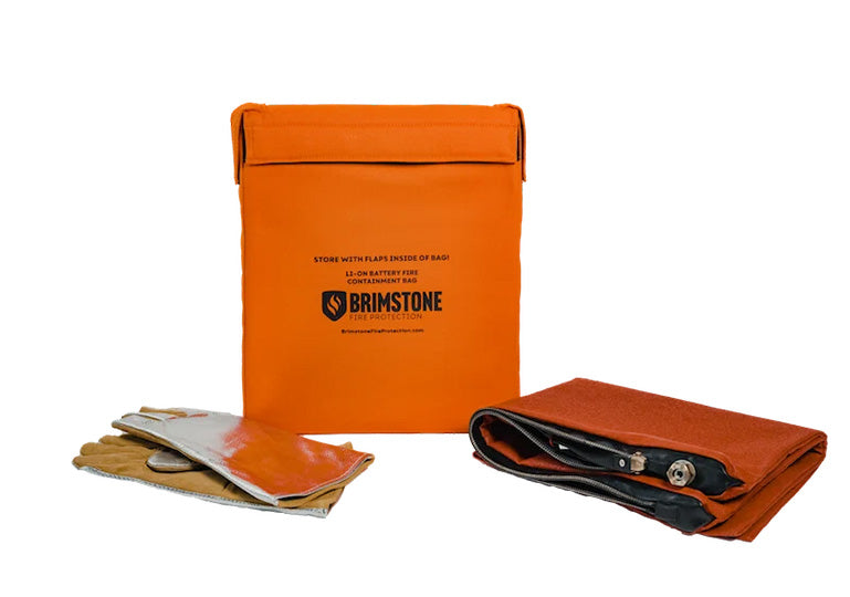 Large Preventer™ Plus Li-lon Fire & Smoke Containment Bag KIT (Laptop-Sized / 50 Wh)