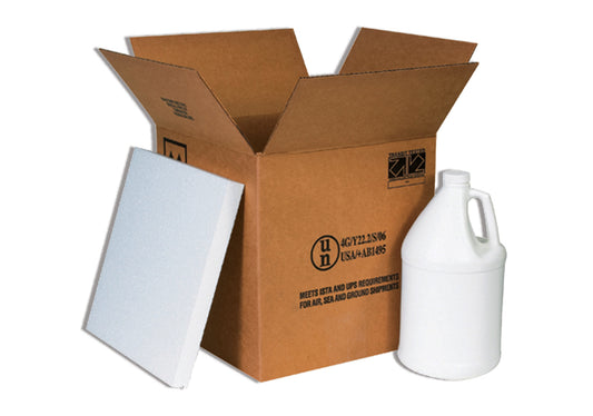 Haz Mat Plastic Jug Foam Shipper Kits (1,2 & 4 Gallon)