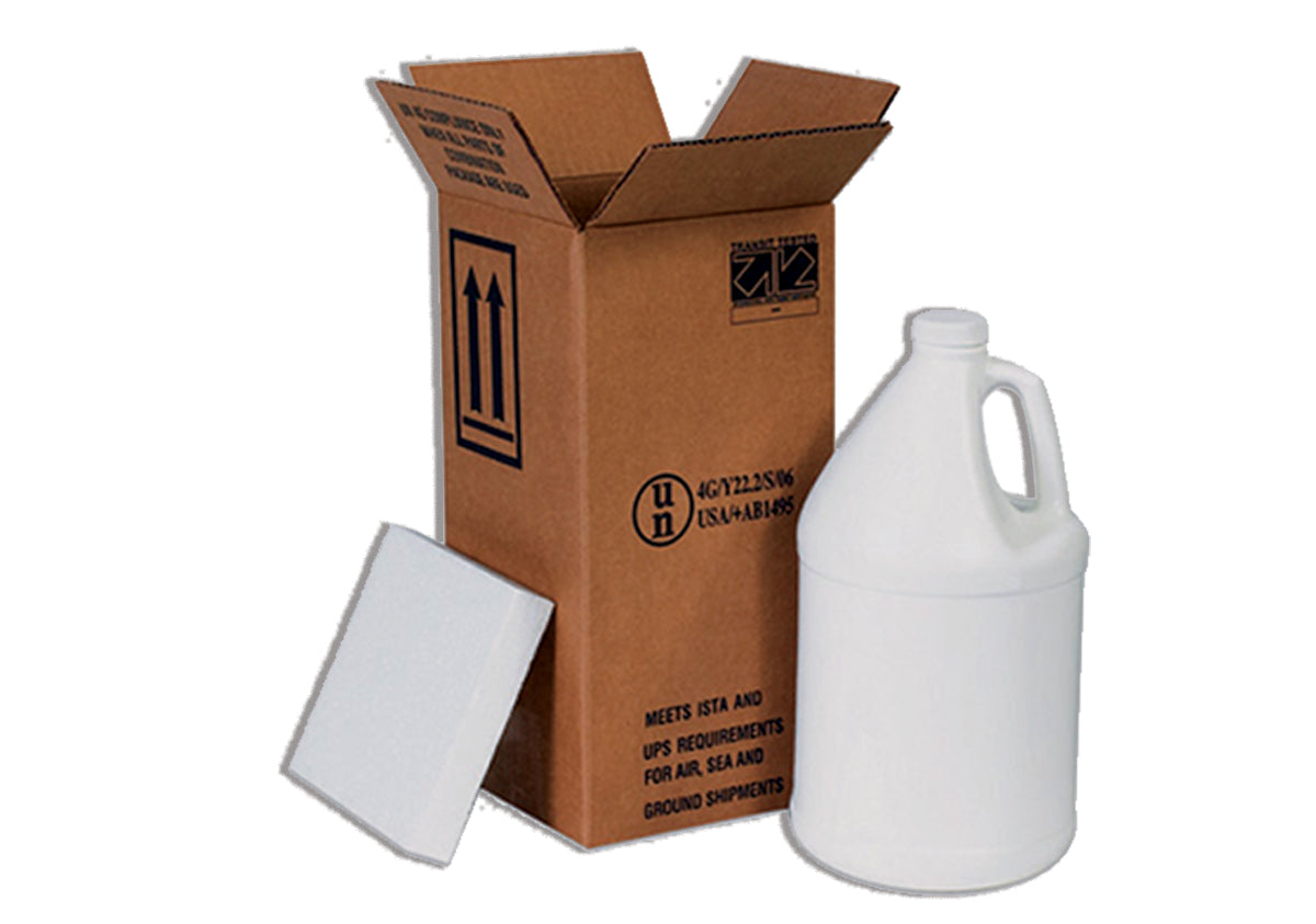 Haz Mat Plastic Jug Foam Shipper Kits (1,2 & 4 Gallon)