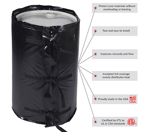 30 Gallon Drum and Barrel Heater - Model "Powerblanket"