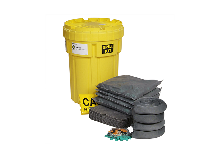 30-Gallon OverPack Salvage Drum Spill Kit - (Universal or Oil)