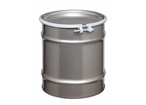 20 Gallon Open Head Stainless Steel Drum With Bolt Ring Closure