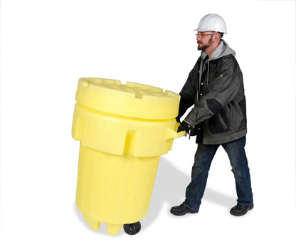 Plastic 95 Gallon Overpack Salvage Drum® - Wheeled