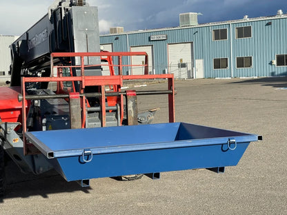 ECONO Steel Concrete Washout Pan | 74"x74"x14" - 1 Cubic Yard - 199 Gallon Capacity & Optional Lid