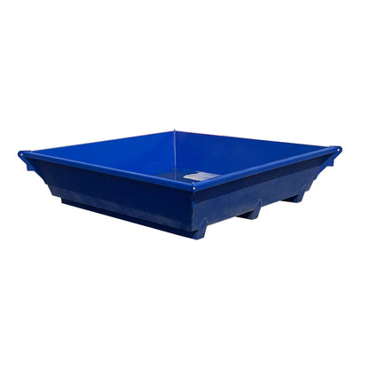 Steel Concrete Washout Pan | 86"x86"x20" - 2 Cubic Yard - 444 Gallon Capacity